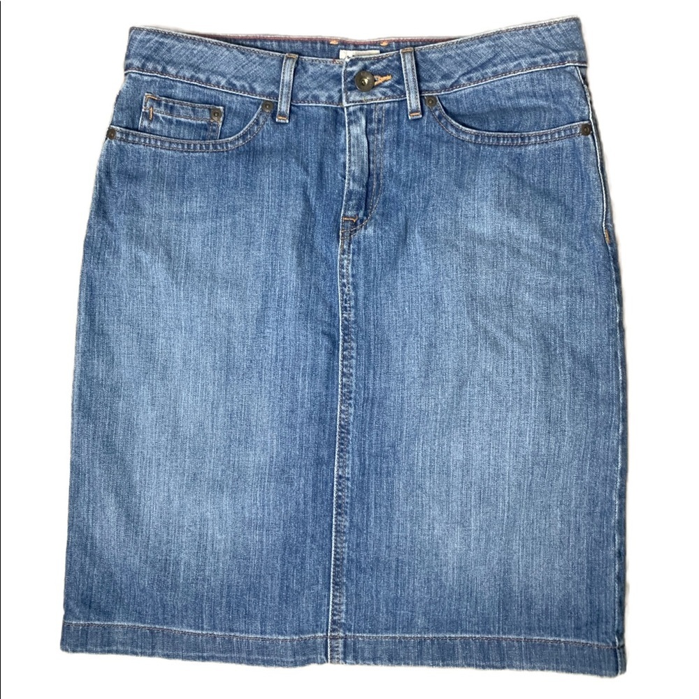 L.L. Bean Denim Skirt 4 Coastal Cowgirl Spring